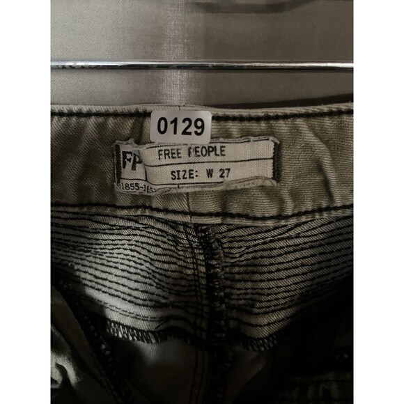 Free People Seamed Millennium Moto Skinny Jeans Button Fly Women's Size 27 - Picture 2 of 3